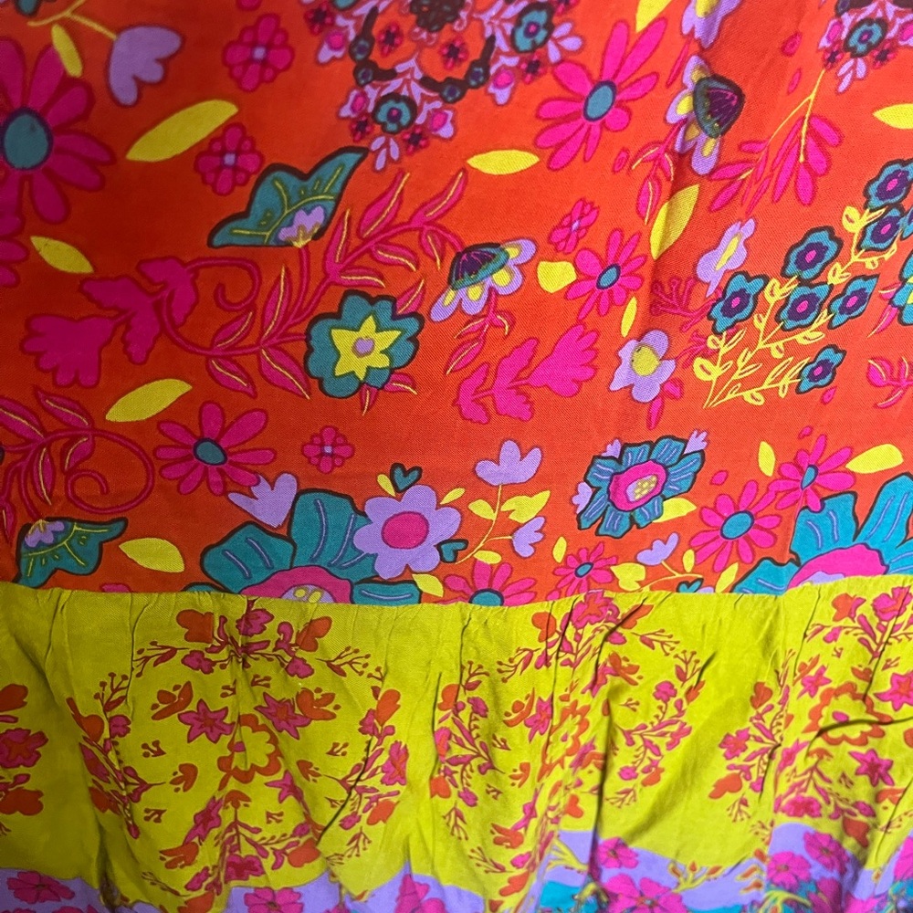 Natural Life Colorful Floral Maxi Empire Sundress